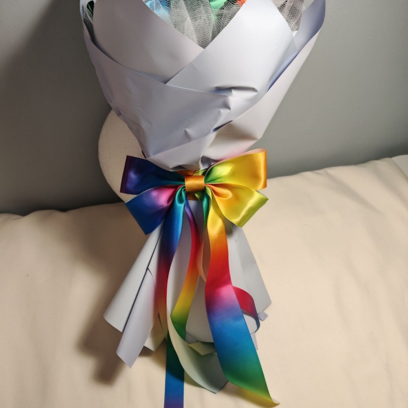 Bouquet di rose con tanti colori