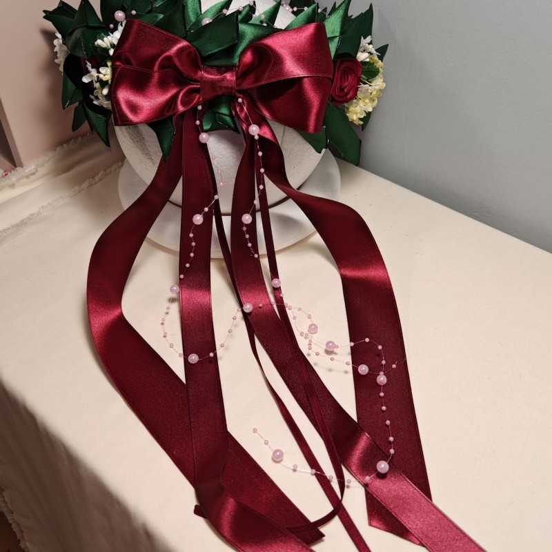 corona-alloro-m3-rose-3cm-fiocco-rosso