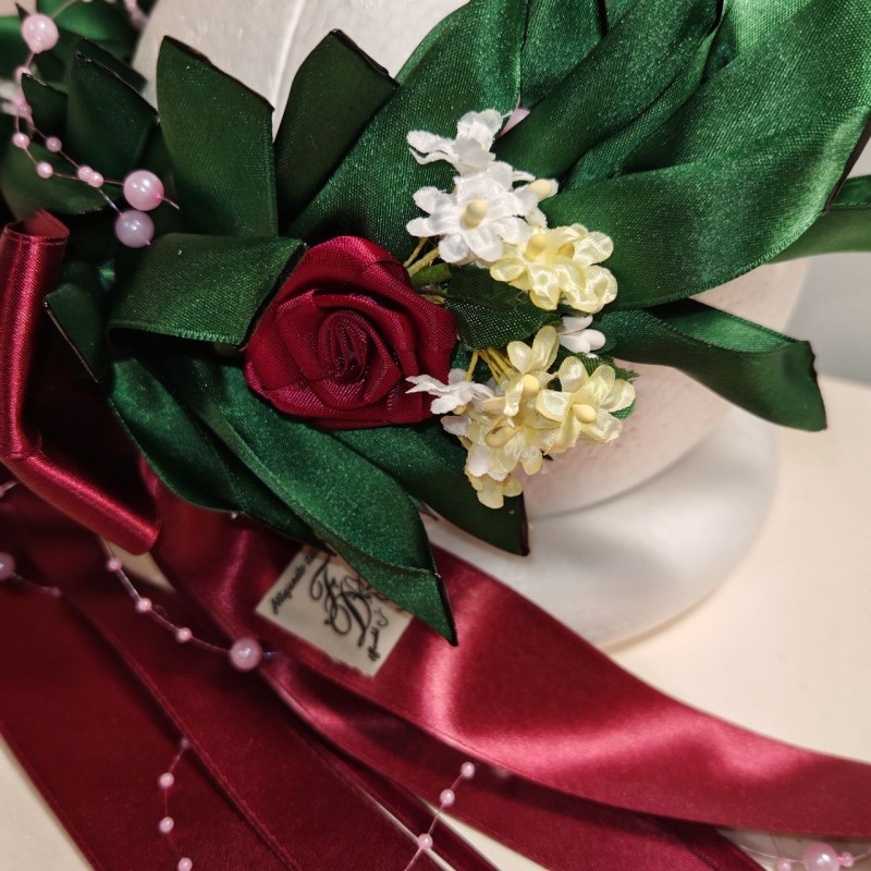 corona-alloro-m3-rose-3cm-fiocco-rosso