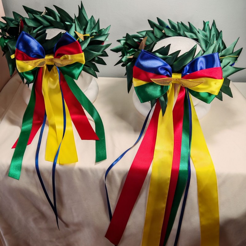 Set di due Corone dAlloro in tessuto a tema Harry Potter