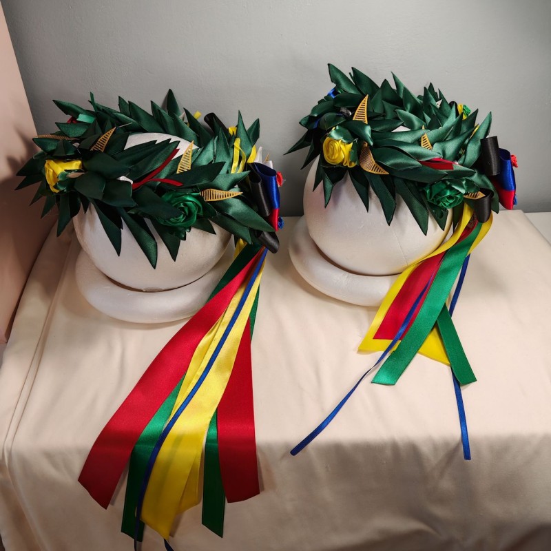 Set di due Corone dAlloro in tessuto a tema Harry Potter