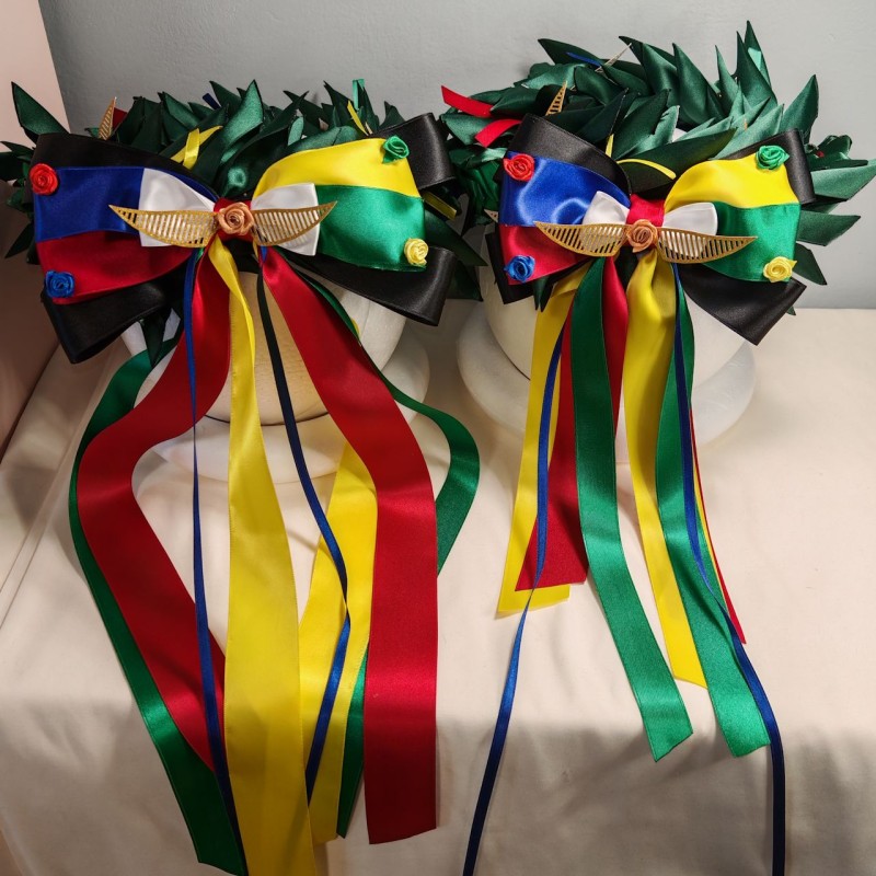 Set di due Corone dAlloro in tessuto a tema Harry Potter