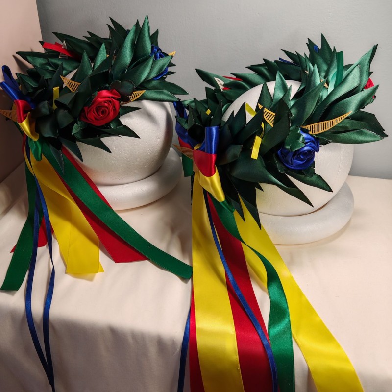 Set di due Corone dAlloro in tessuto a tema Harry Potter